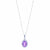 1.00ctw Amethyst and Diamond Pendant Necklace White Gold