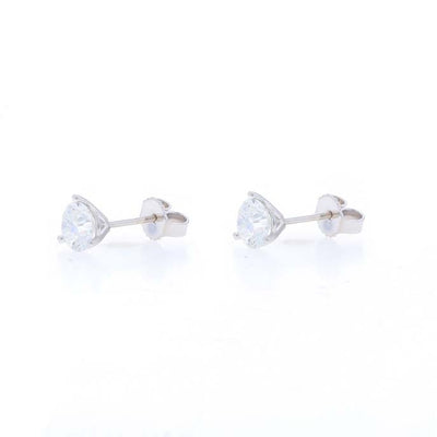 1.42ctw Diamond Earrings White Gold
