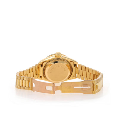 Rolex President 1.10ctw Diamond Ladies Wristwatch 69178 Yellow Gold Automatic