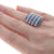 3.77ctw Sapphire & Diamond Ring White Gold