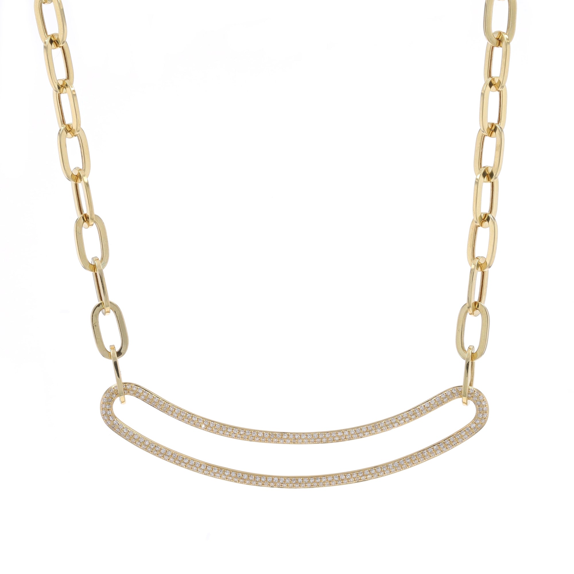 0.62ctw Diamond Pendant Necklace Yellow Gold