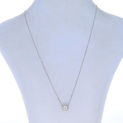 1.20ctw Diamond and Diamond Pendant Necklace White Gold