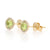 .70ctw Peridot and Diamond Earrings Yellow Gold