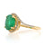 2.50ctw Emerald and Diamond Ring Yellow Gold