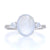 2.63ctw Moonstone and Diamond Ring White Gold