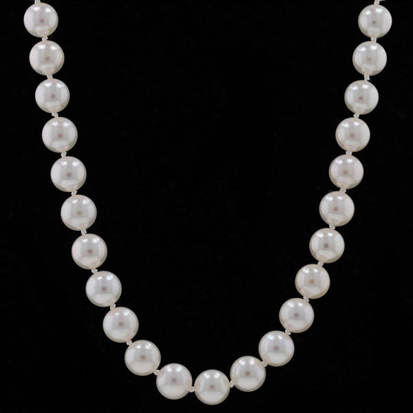 Akoya Pearl Necklace White Gold State St. Jewelers