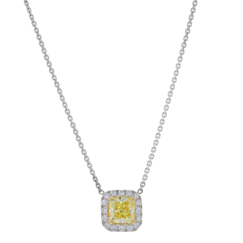 .88ctw Diamond and Diamond Pendant Necklace White Gold