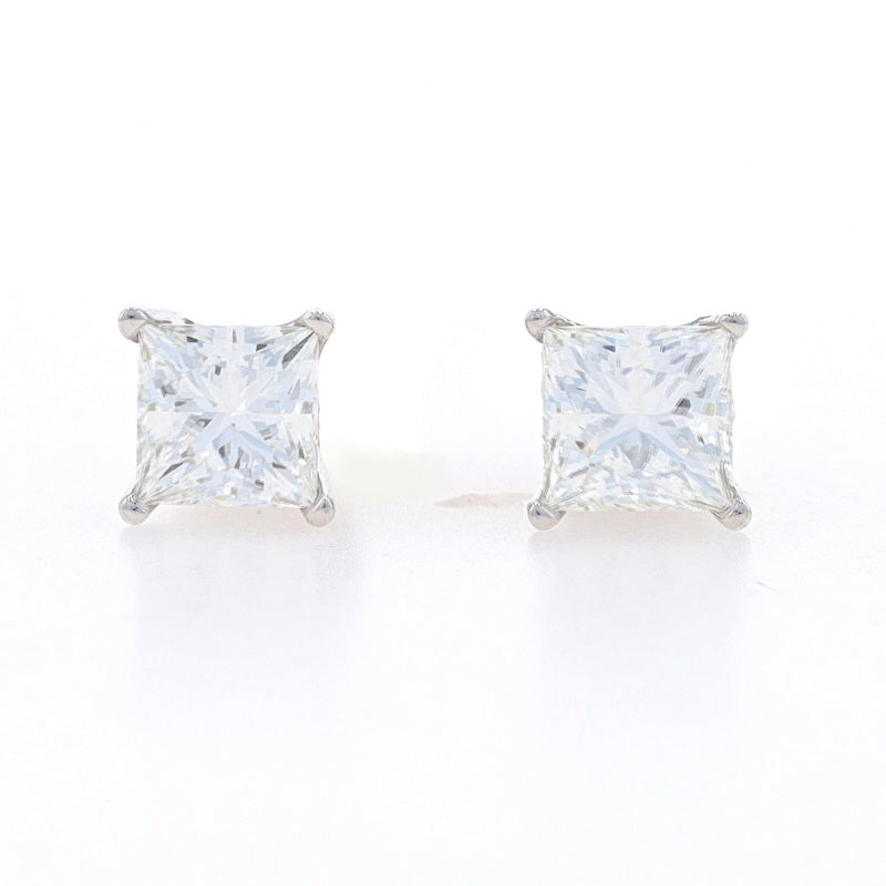 1.75ctw Diamond Earrings White Gold