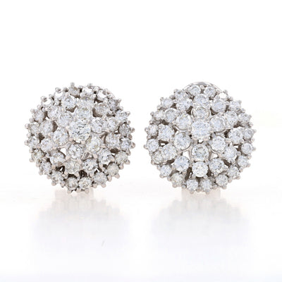 4.75ctw Diamond Earrings White Gold