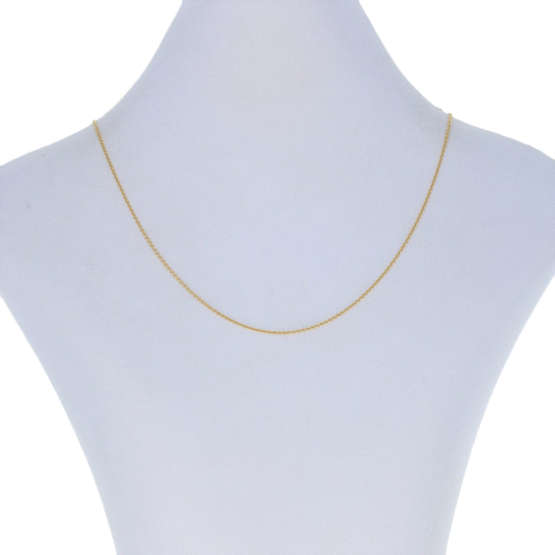 Cable Chain Necklace Yellow Gold