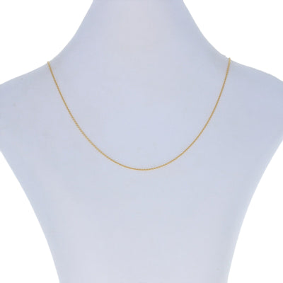 Cable Chain Necklace Yellow Gold