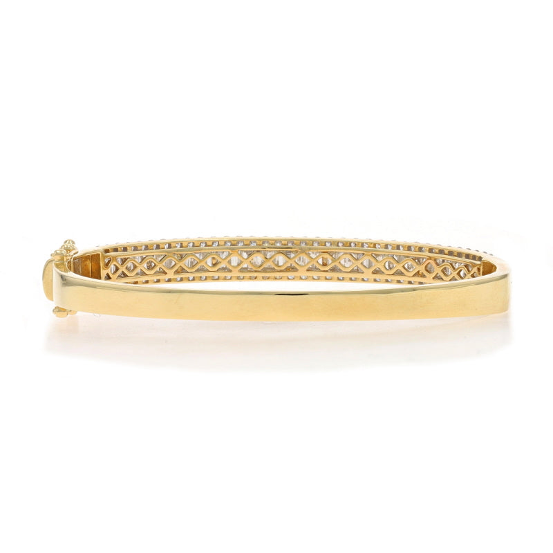 3.77ctw Diamond Bracelet Yellow Gold