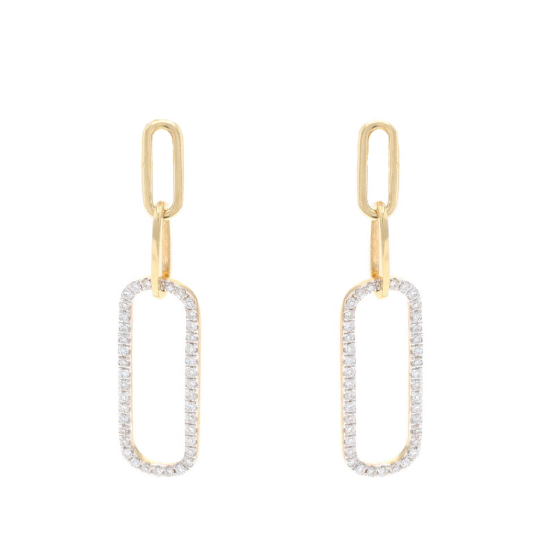 .20ctw Diamond Earrings Yellow Gold