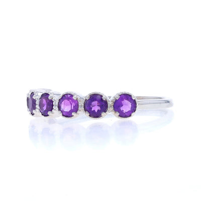 .70ctw Amethyst Band White Gold