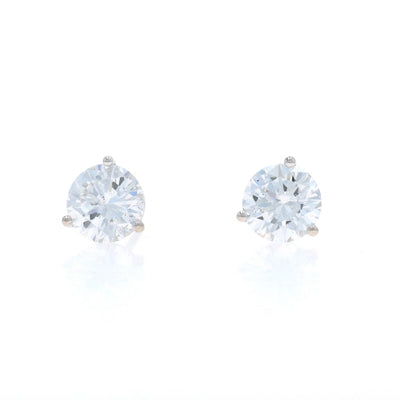 2.41ctw Diamond Earrings White Gold