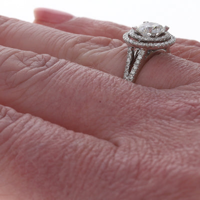 1.36ctw Diamond and Diamond Ring White Gold