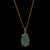 1.23ctw Opal and Diamond Pendant Necklace Yellow Gold