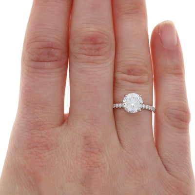 2.43ctw Diamond and Diamond Ring White Gold