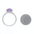 David Yurman Chatelaine Amethyst and Diamond Ring Sterling Silver