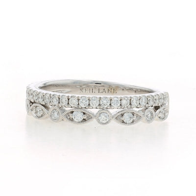 Neil Lane Anniversary Band .25ctw Diamond Women's Band White Gold