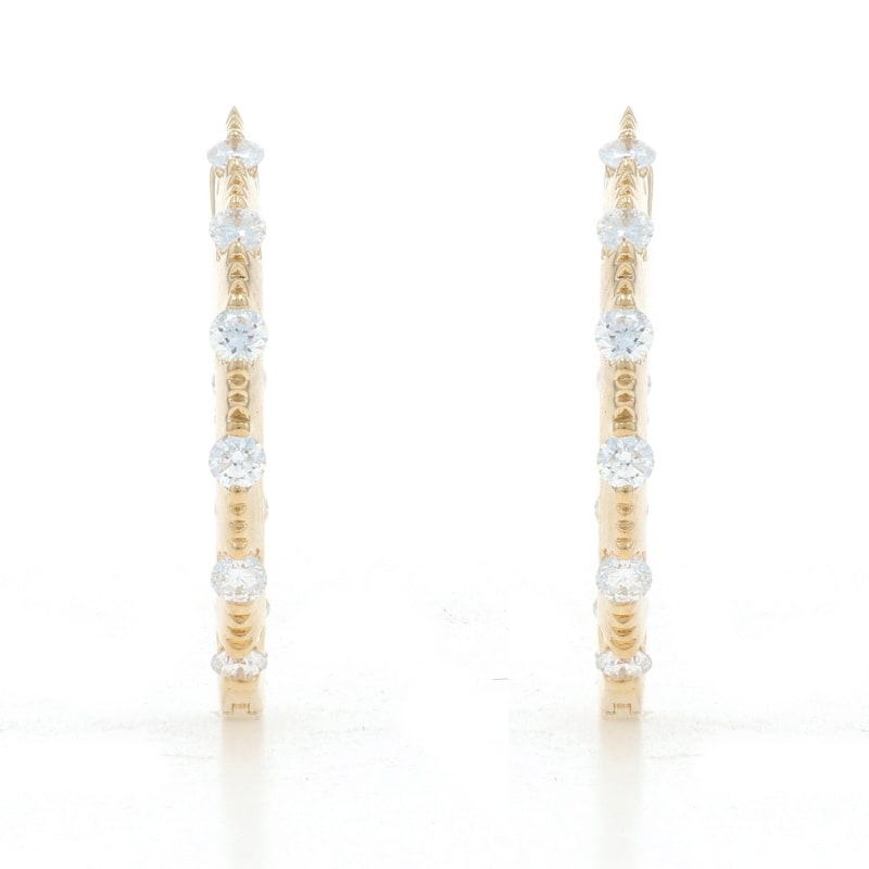 .50ctw Diamond Women's Earrings Yellow Gold