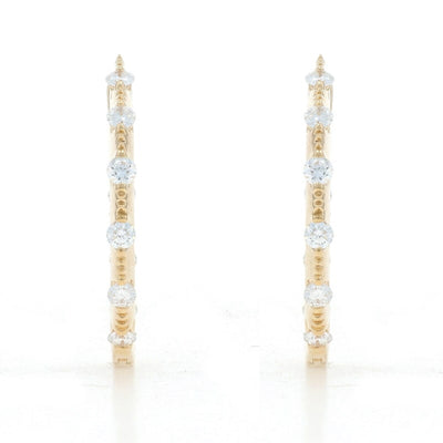 .50ctw Diamond Women's Earrings Yellow Gold
