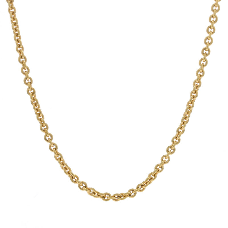 Cable Chain Necklace Yellow Gold