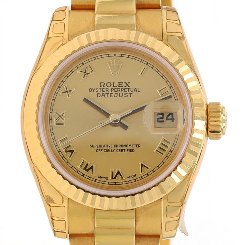 Rolex President Lady-Datejust Wristwatch 179178 Yellow Gold Automatic