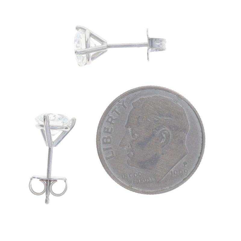 1.82ctw Diamond Earrings White Gold