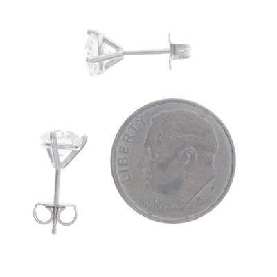 1.82ctw Diamond Earrings White Gold