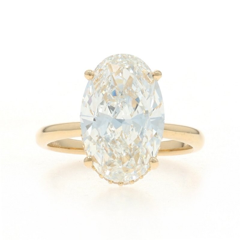 4.95ctw Diamond and Diamond Women's Ring Yellow Gold