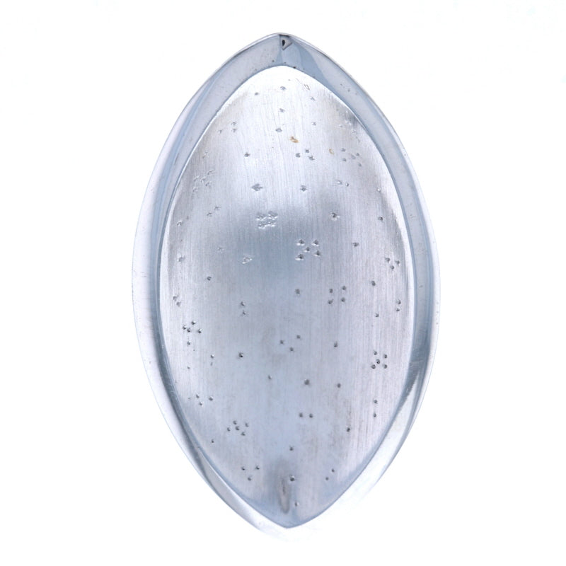 Bastian Inverun Diamond Dust Marquise Concave Pendant Sterling Silver