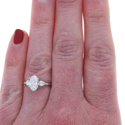 1.55ctw Diamond and Diamond Ring White Gold