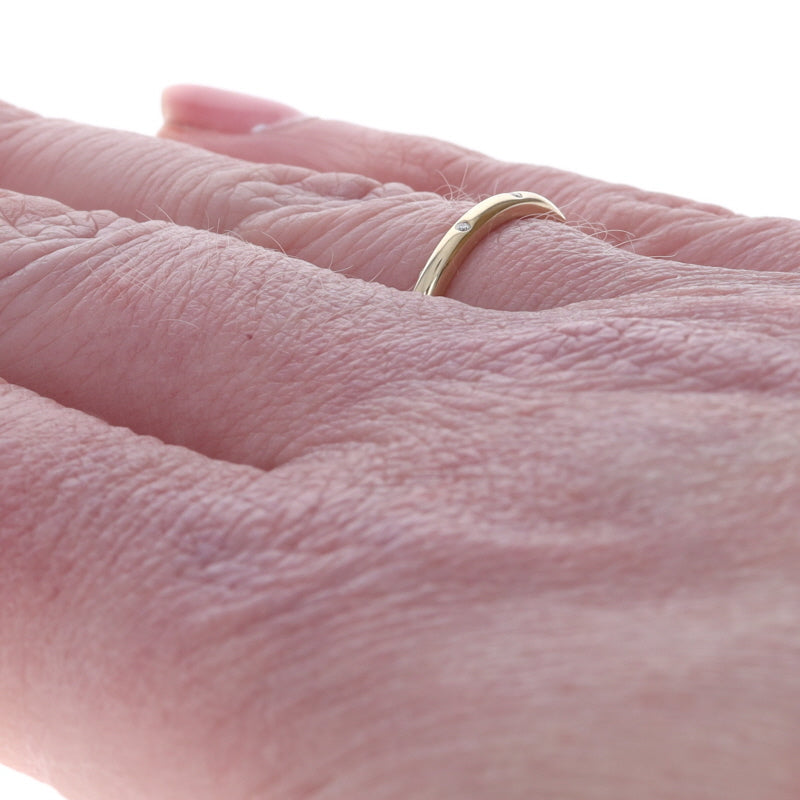 Diamond Band Yellow Gold