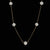 Cultured Freshwater Pearl Cable Necklace Yellow Gold
