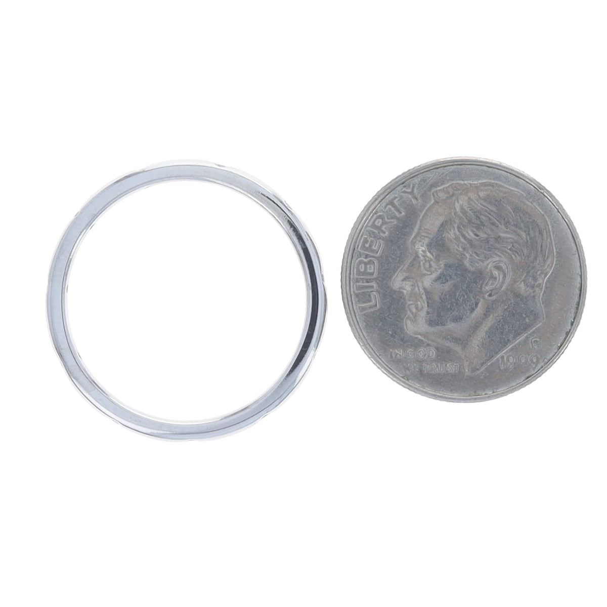 Diamond Band White Gold