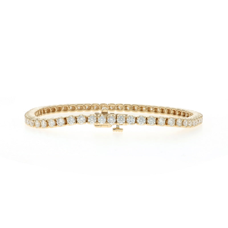 4.10ctw Diamond Bracelet Yellow Gold