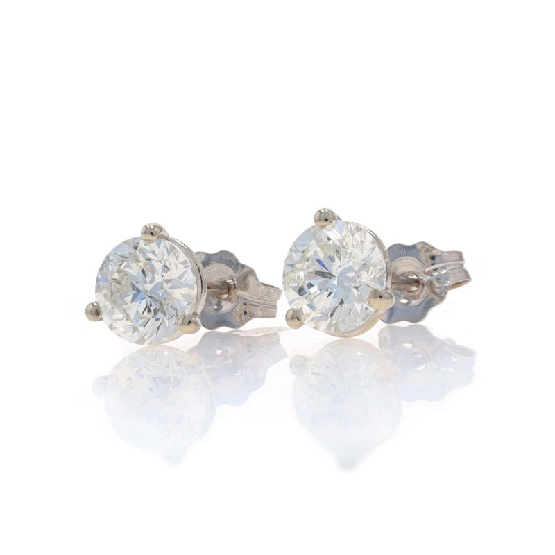 1.48ctw Diamond Earrings White Gold