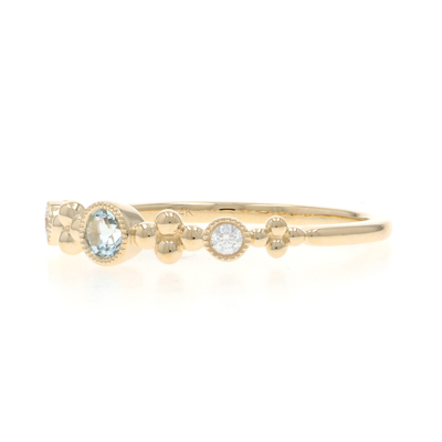 .10ctw Aquamarine Band Yellow Gold