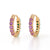 Nina Wynn Arizona Turquoise and Amethyst Earrings Yellow Gold