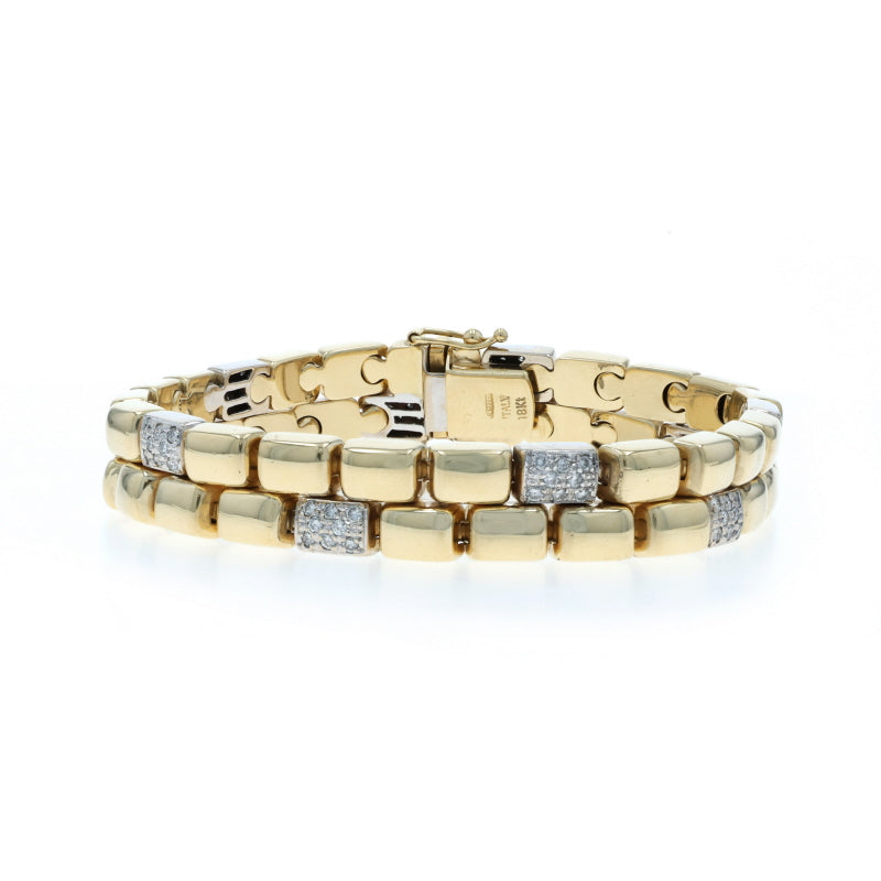 1.60ctw Diamond Bracelet Yellow Gold