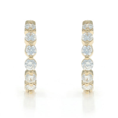2.45ctw Diamond Earrings Yellow Gold