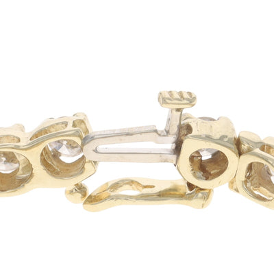 6.12ctw Diamond Women's Bracelet Yellow Gold