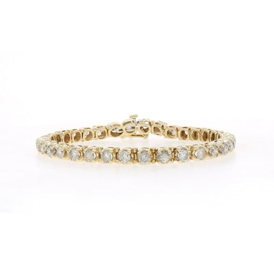 6.12ctw Diamond Women's Bracelet Yellow Gold