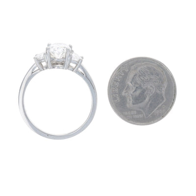 Diamond and Diamond Women's Ring Platinum