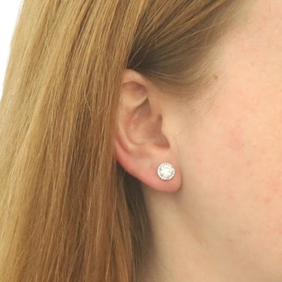 2.04ctw Diamond Women's Earrings White Gold