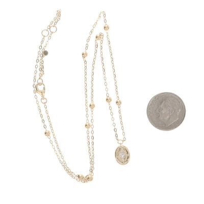 .23ctw Diamond Women's Pendant Necklace Yellow Gold