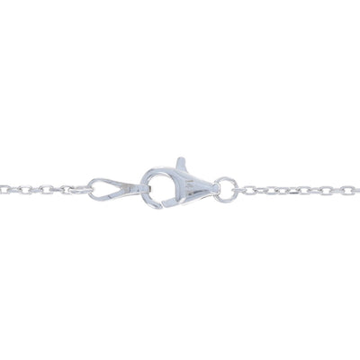 1.94ctw Diamond Diamond Cut Cable Chain Station Necklace White Gold