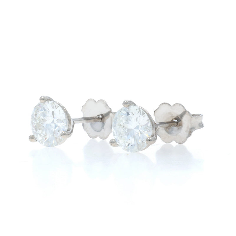 1.42ctw Diamond Earrings White Gold
