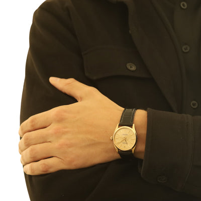 Rolex Oyster Perpetual 34 Men's Watch 1002 Yellow Gold Automatic